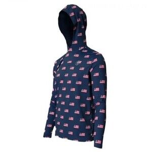 Bâtons de pêche vintage avec drapeau américain patriotique Sweat à Capuche
